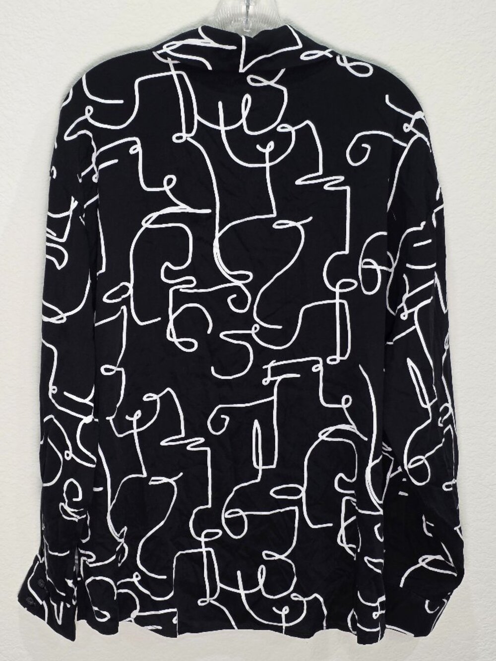 ELOQUII 2 Piece Pant Set NWT Abstract Face Line Art Wide Leg Plus Size 16 - Picture 11 of 16